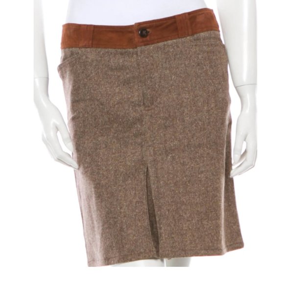 Dolce & Gabbana tweed suede skirt - Picture 4 of 4